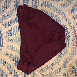 maroon bikini bottoms